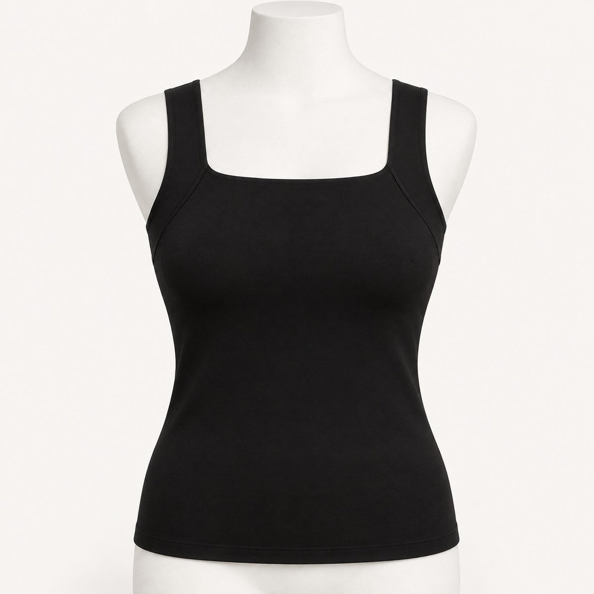 Black Bra-Free Tank, front