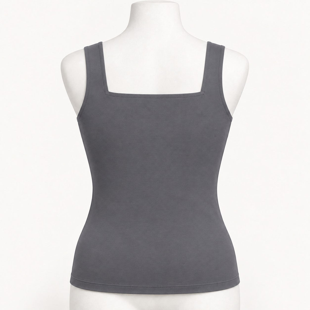 Grey Bra-Free Tank, back