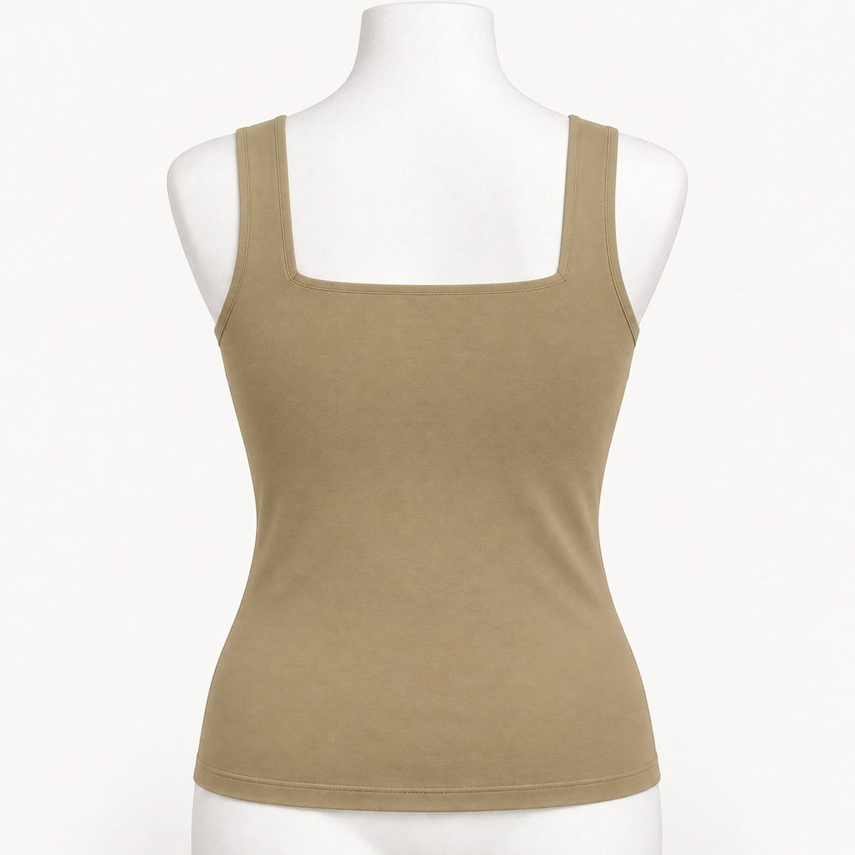 Khaki Bra-Free Tank, back