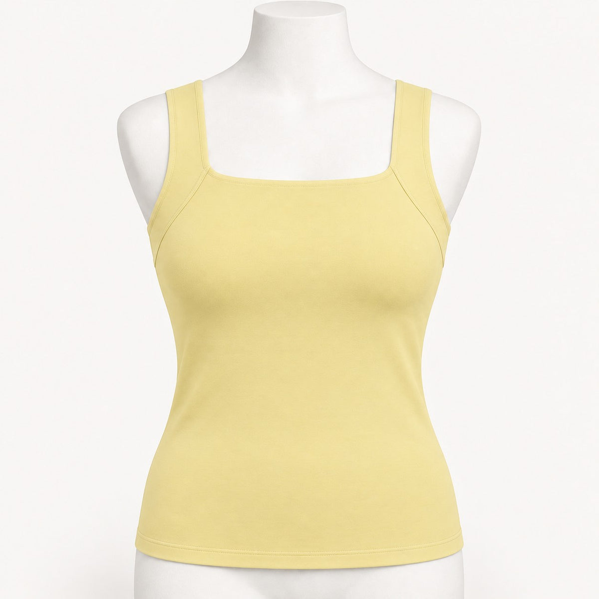 Pastel Yellow Bra-Free Tank, front