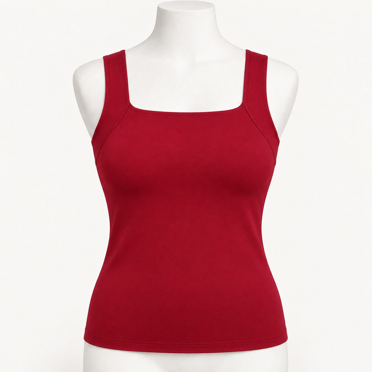 Red Wine Bra-Free Tank, front